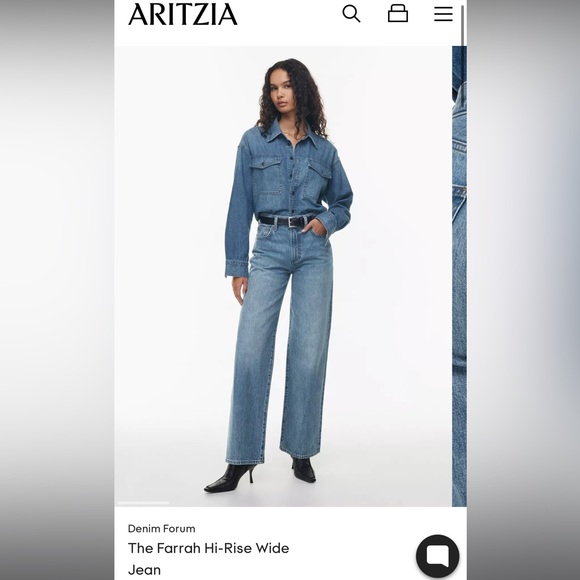 Denim Forum Jeans The Farrah from Aritzia Size 29 - Picture 1 of 4